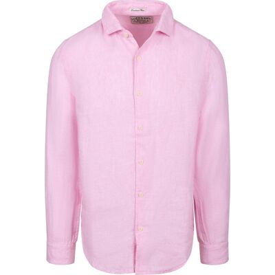 Superdry Riviera Skjorte Hør Classic Lyserød måle XXL Superdry Riviera Skjorte Hør Classic Lyserød måle XXL