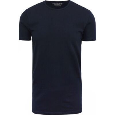Garage Stretch Basic Navy O-hals Mørkeblå Blå måle L Garage Stretch Basic Navy O-hals Mørkeblå Blå måle L
