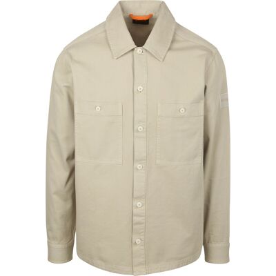 Boss Overshirt Locky Lysebeige Beige måle L Boss Overshirt Locky Lysebeige Beige måle L