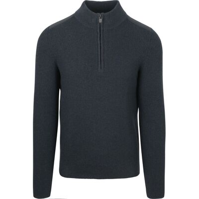 Suitable Half Zip Trøje Patch Navy Blå Mørkeblå måle XL Suitable Half Zip Trøje Patch Navy Blå Mørkeblå måle XL