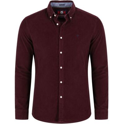 Superdry Skjorte Classic Needle Corduroy Bordeaux Bourgogne måle L Superdry Skjorte Classic Needle Corduroy Bordeaux Bourgogne måle L