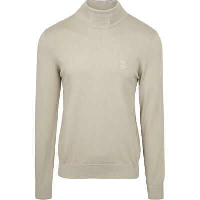Boss Akiro rullekravetrøje beige Beige måle XXL Boss Akiro rullekravetrøje beige Beige måle XXL