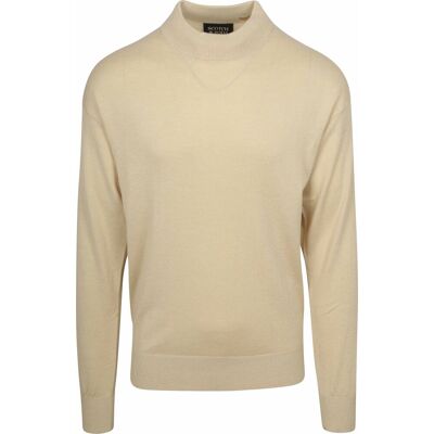 Scotch and Soda Essential Wool Blend Pullover Fløde Beige måle S Scotch and Soda Essential Wool Blend Pullover Fløde Beige måle S