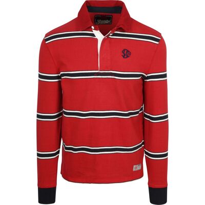 Superdry Rugby Polo Vintage Striber Rød måle M Superdry Rugby Polo Vintage Striber Rød måle M