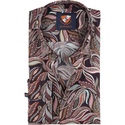 Suitable Paisley Skjorte 188-3 Flerfarvet måle 38 Suitable Paisley Skjorte 188-3 Flerfarvet måle 38