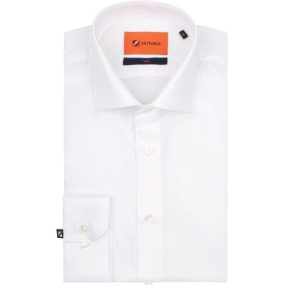 Suitable Skjorte Slim Fit DR-01 Hvid måle 43 Suitable Skjorte Slim Fit DR-01 Hvid måle 43