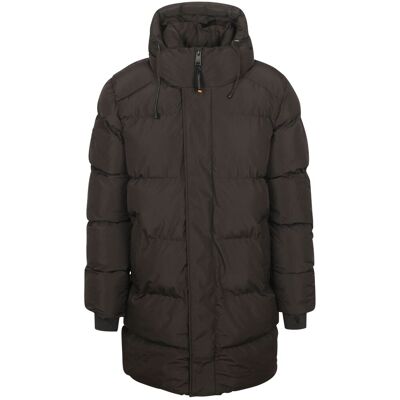 Superdry Lange Dunjakke Med Hætte Sort måle XL Superdry Lange Dunjakke Med Hætte Sort måle XL