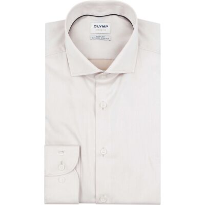OLYMP Level 5 Skjorte Twill Off White Off-white Beige måle 40 OLYMP Level 5 Skjorte Twill Off White Off-white Beige måle 40