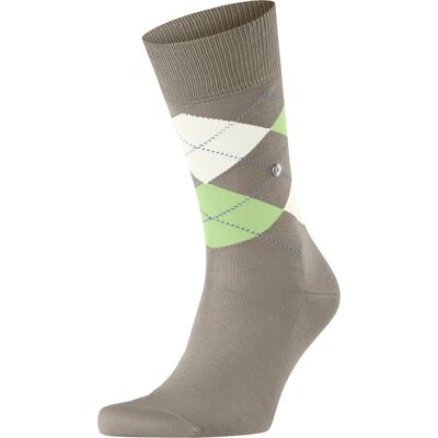 Burlington Manchester Sok Ruten Greige 4186 Grå Beige måle 40-46 Burlington Manchester Sok Ruten Greige 4186 Grå Beige måle 40-46