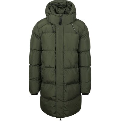 Superdry Lang Dunjakke med Hætte Mosgrøn Grøn Mørkegrøn måle M Superdry Lang Dunjakke med Hætte Mosgrøn Grøn Mørkegrøn måle M