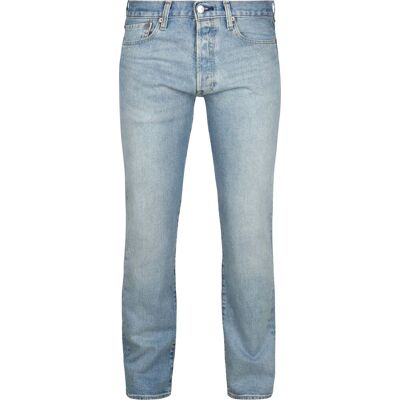 Levi's 501 Jeans i Regular Fit, Blå Lyseblå måle W 31 - L 32 Levi's 501 Jeans i Regular Fit, Blå Lyseblå måle W 31 - L 32