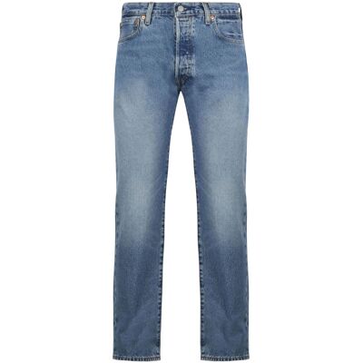 Levi's 501 Regular Fit Bukser Middelblå Blå Mørkeblå måle W 31 - L 32 Levi's 501 Regular Fit Bukser Middelblå Blå Mørkeblå måle W 31 - L 32