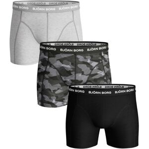 Bjorn Borg Bjørn Borg Boxershorts 3Pack Sort Grå måle XL Bjorn Borg Bjørn Borg Boxershorts 3Pack Sort Grå måle XL