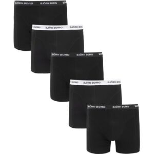 Bjorn Borg Björn Borg Boxershorts i Bomuld Stretch 5-Pack Sort måle S Bjorn Borg Björn Borg Boxershorts i Bomuld Stretch 5-Pack Sort måle S