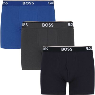 Boss Boxershorts Power 3-pak blå og grå Blå Mørkeblå Grå Mørkegrå Flerfarvet måle XXL Boss Boxershorts Power 3-pak blå og grå Blå Mørkeblå Grå Mørkegrå Flerfarvet måle XXL