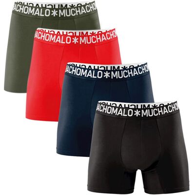 Muchachomalo Boksershorts 4-pak 07 Sort Rød Mørkeblå Blå Mørkegrøn Grøn måle XXL Muchachomalo Boksershorts 4-pak 07 Sort Rød Mørkeblå Blå Mørkegrøn Grøn måle XXL