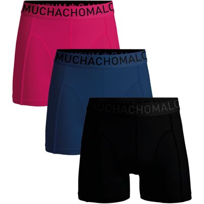 Muchachomalo Boxershorts Microfiber 3-pakke 68 Mørkeblå Blå Lyserød Sort måle L Muchachomalo Boxershorts Microfiber 3-pakke 68 Mørkeblå Blå Lyserød Sort måle L