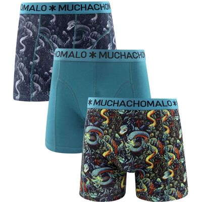 Muchachomalo 3-pack boxershorts Snakey Flerfarvet Blå måle M Muchachomalo 3-pack boxershorts Snakey Flerfarvet Blå måle M