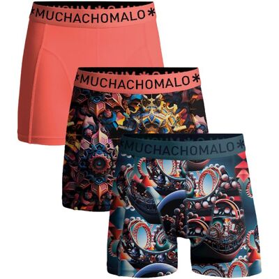 Muchachomalo boxershorts 3-pak Nostalgic Flerfarvet Lyserød måle XL Muchachomalo boxershorts 3-pak Nostalgic Flerfarvet Lyserød måle XL