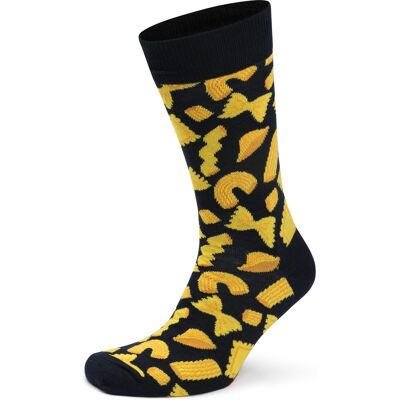 Happy Socks Strømper Pasta Flerfarvet Mørkeblå Blå måle 41-46 Happy Socks Strømper Pasta Flerfarvet Mørkeblå Blå måle 41-46