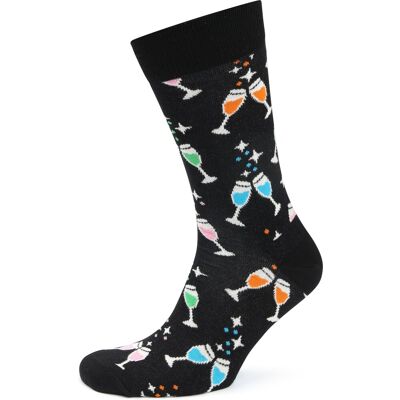 Happy Socks Strømper Cheers Sort Flerfarvet måle 41-46 Happy Socks Strømper Cheers Sort Flerfarvet måle 41-46
