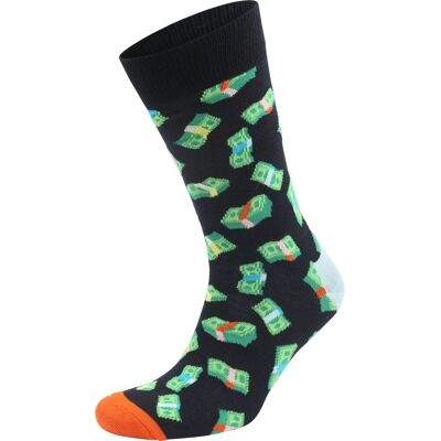 Happy Socks Sokker Money Money Flerfarvet Sort måle 41-46 Happy Socks Sokker Money Money Flerfarvet Sort måle 41-46