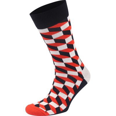 Happy Socks Strømper Blokmønster Flerfarvet Blå Rød måle 41-46 Happy Socks Strømper Blokmønster Flerfarvet Blå Rød måle 41-46