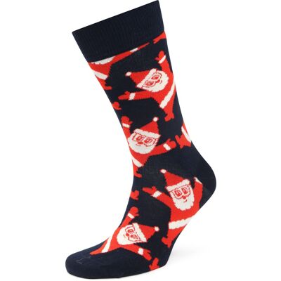 Happy Socks Strømper Santa Flerfarvet Mørkeblå Blå måle 41-46 Happy Socks Strømper Santa Flerfarvet Mørkeblå Blå måle 41-46
