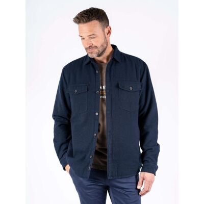 Pre End - PEnoland solid overshirt - Herre - XL XL Dk. Navy Pre End - PEnoland solid overshirt - Herre - XL XL Dk. Navy