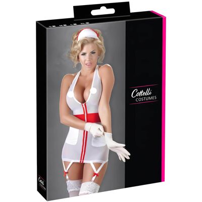 Cottelli - Sygeplejerske Kostume Med Hofteholder - L Cottelli - Sygeplejerske Kostume Med Hofteholder - L