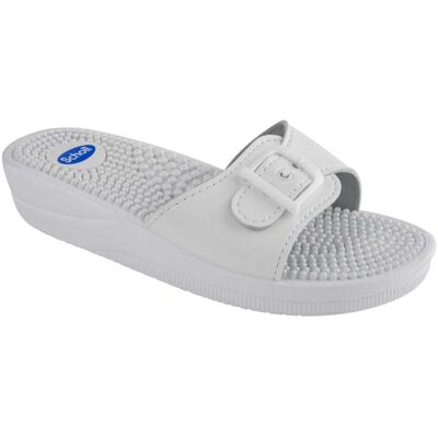 Scholl New Massage Hjemmesko (Dame) - White, 40 Scholl New Massage Hjemmesko (Dame) - White, 40