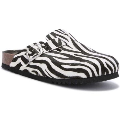 Scholl Fae Animal Slip-In-Sko (Dame) - Zebra, 39 Scholl Fae Animal Slip-In-Sko (Dame) - Zebra, 39