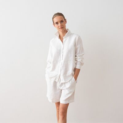 LinenMe White Oversized hørskjorte, Boyfriend WHITE LinenMe White Oversized hørskjorte, Boyfriend WHITE
