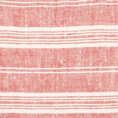 LinenMe Stof i 100% hør, rødt, Multi Striped RED / WHITE LinenMe Stof i 100% hør, rødt, Multi Striped RED / WHITE