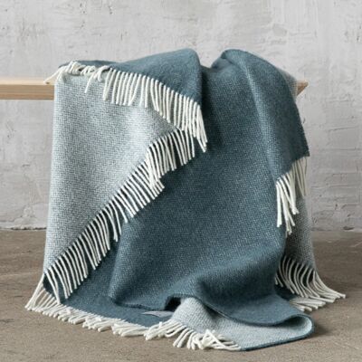 LinenMe Plaid i uld, Indigo Roberto INDIGO LinenMe Plaid i uld, Indigo Roberto INDIGO