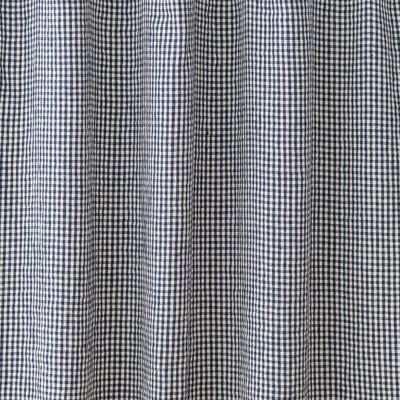 LinenMe Stof i hør, indigo, Gingham Forvasket INDIGO LinenMe Stof i hør, indigo, Gingham Forvasket INDIGO
