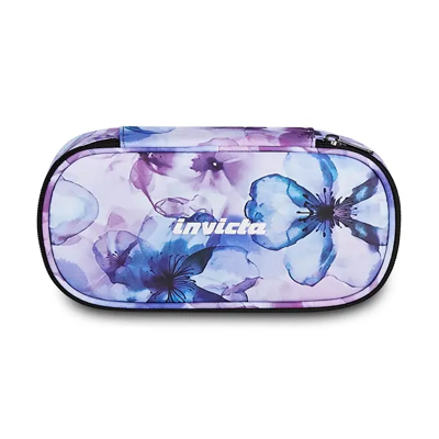 SEVEN INVICTA BOX LIP XL Penalhus Lilla Blomster SEVEN INVICTA BOX LIP XL Penalhus Lilla Blomster
