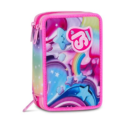 SEVEN SJ GANG by 3 ZIP Penalhus Soft Pouch Girl SEVEN SJ GANG by 3 ZIP Penalhus Soft Pouch Girl