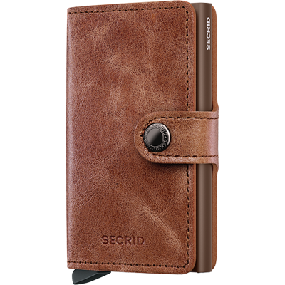 Secrid Miniwallet Vintage Cognac Brown Secrid Miniwallet Vintage Cognac Brown
