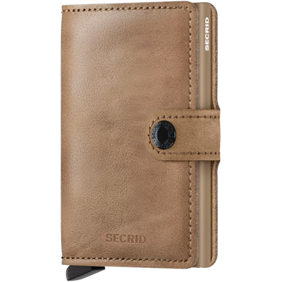 SECRID RFID Miniwallet Vintage Kreditkortholder Taupe SECRID RFID Miniwallet Vintage Kreditkortholder Taupe