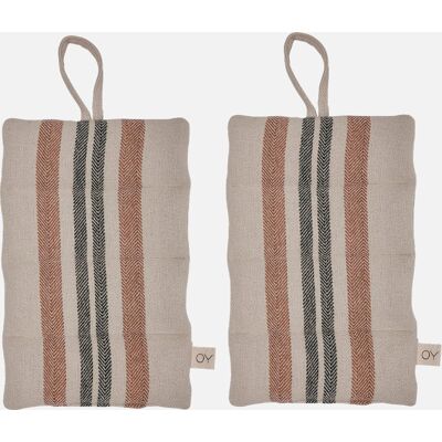 OYOY Living Design LINU Grydelapper 2-pak - Lysebrun OYOY Living Design LINU Grydelapper 2-pak - Lysebrun