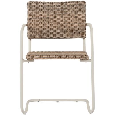 Schou Camille Havestol Polyrattan Natur, Grå Schou Camille Havestol Polyrattan Natur, Grå