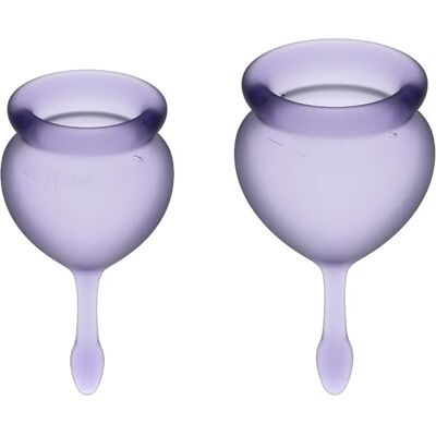 Satisfyer Feel Good Menstrual Cup Set Purple Satisfyer Feel Good Menstrual Cup Set Purple