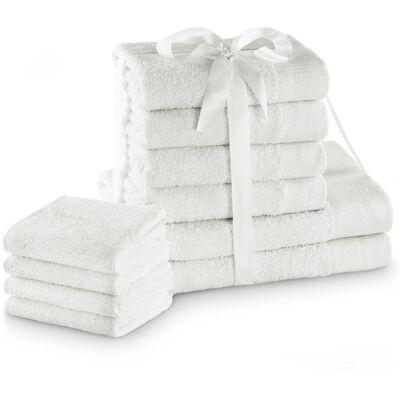 Amelia Home - AMARI - Hvid - 70x140 cm - håndklædesæt Amelia Home - AMARI - Hvid - 70x140 cm - håndklædesæt