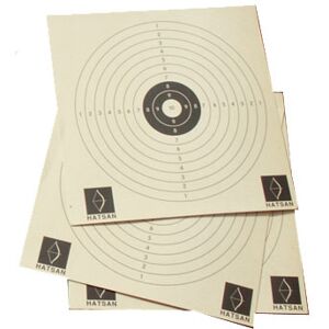 Hatsan Paper Target 10-rings 14x14 cm Beige OneSize, Beige