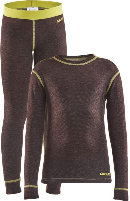 Craft Junior Core Wool Merino Set Lilla Lilla 134/140 Craft Junior Core Wool Merino Set Lilla Lilla 134/140