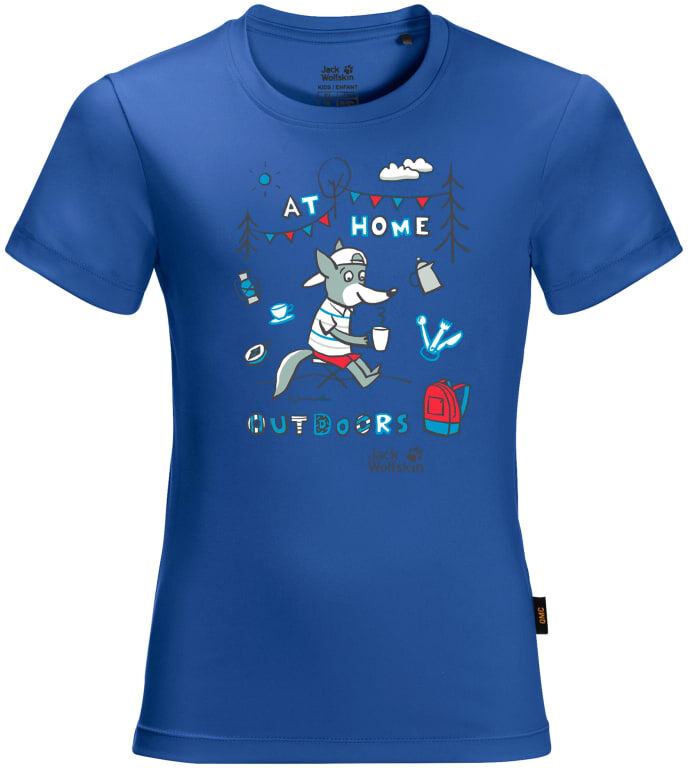 Jack Wolfskin Happy Camper Tee Kids Blå Blå 92 Jack Wolfskin Happy Camper Tee Kids Blå Blå 92