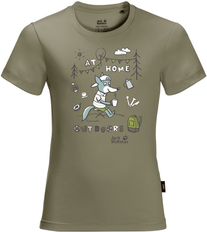 Jack Wolfskin Happy Camper Tee Kids Grøn Grøn 140 Jack Wolfskin Happy Camper Tee Kids Grøn Grøn 140