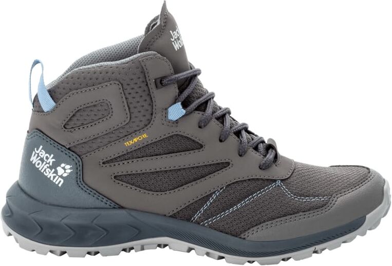 Jack Wolfskin Women's Woodland Texapore Mid Grå Grå 37,5 Jack Wolfskin Women's Woodland Texapore Mid Grå Grå 37,5