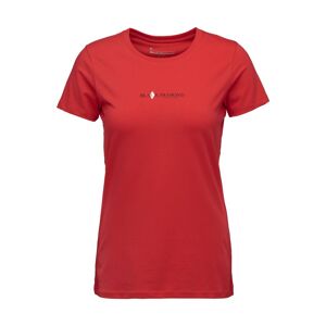 Black Diamond Women's Heritage Wordmark SS Tee Coral Red L, Coral Red